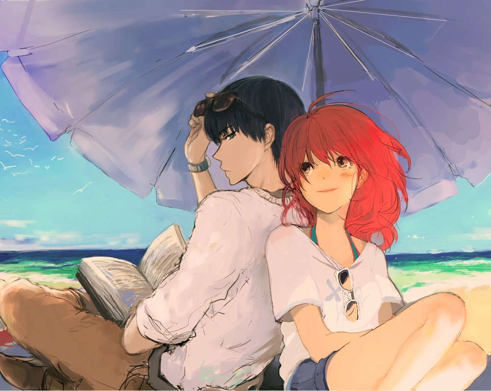 ảnh anime đôi mang cảm xúc sâu lắng