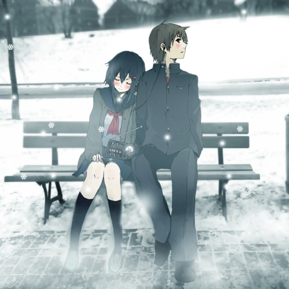 hình ảnh anime cặp đôi cute cùng mặc đồng phục