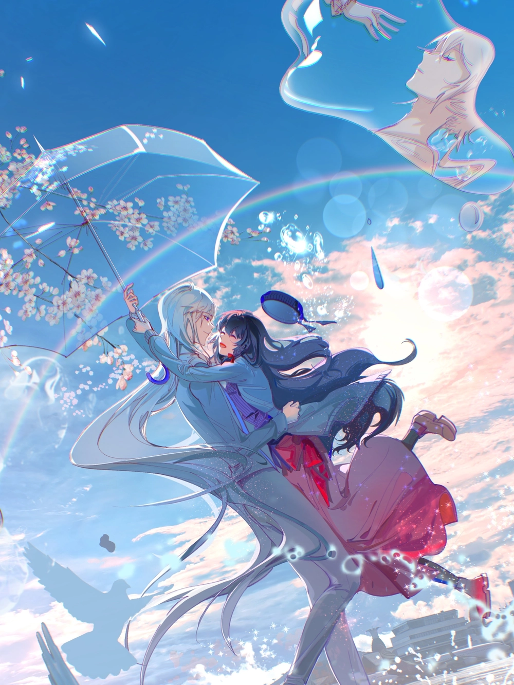 hình ảnh anime cặp đôi cute dễ thương và lãng mạn