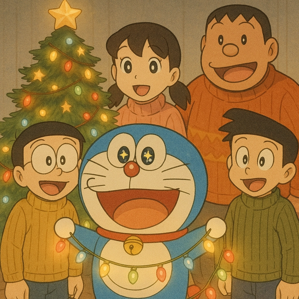 ảnh anime doraemon kiểu chibi đáng yêu 