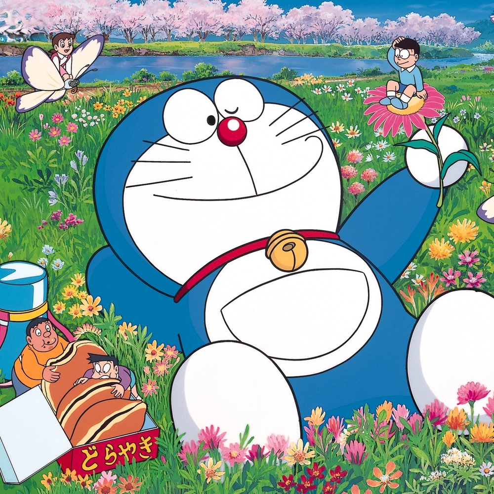 ảnh doraemon anime cute ngắm cảnh