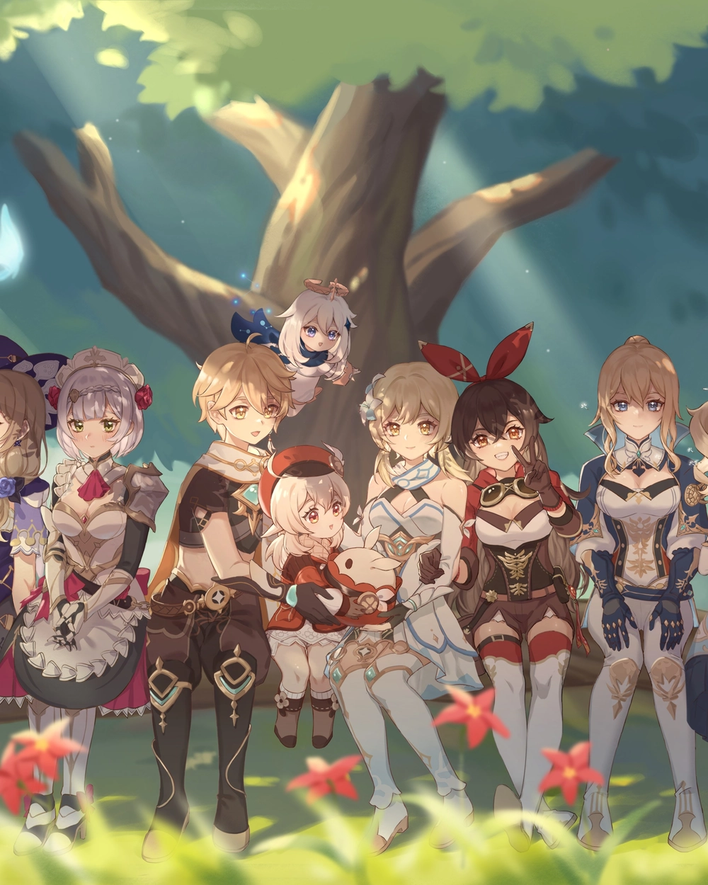 ảnh genshin impact cute phong cách dễ thương 