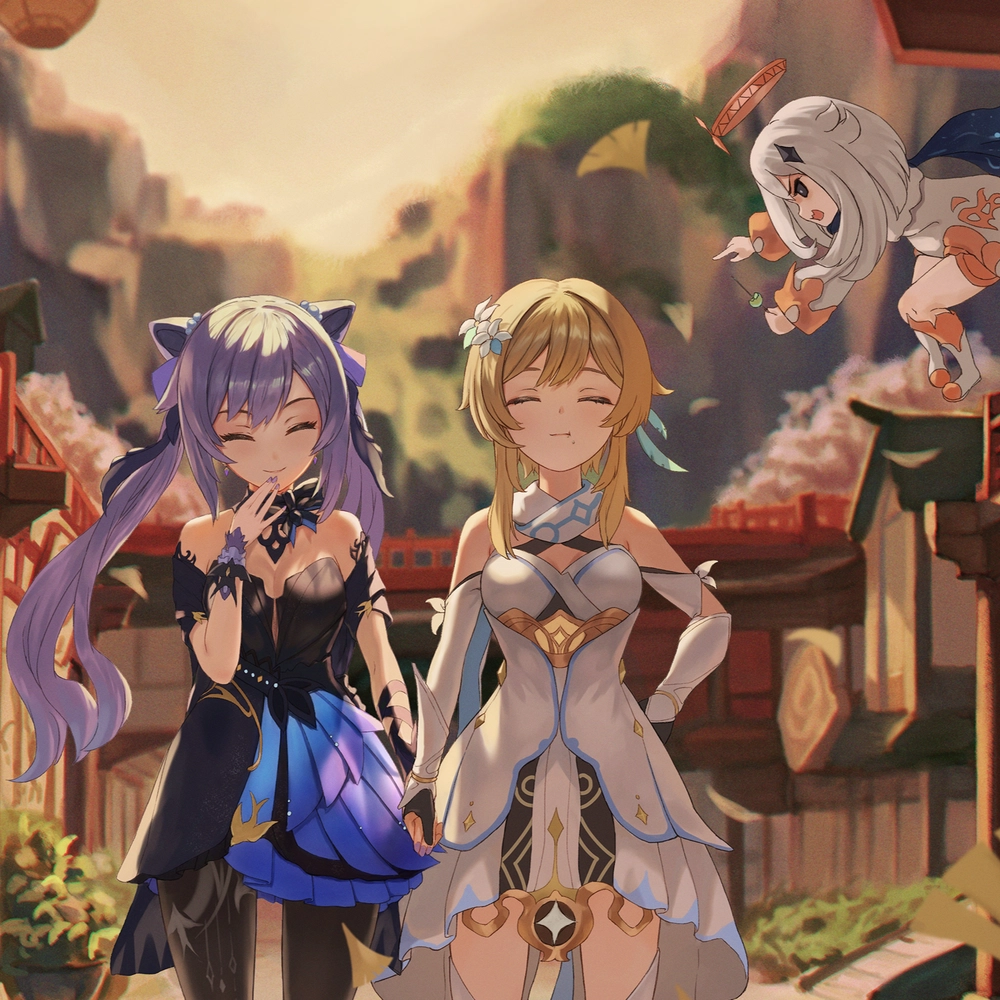 ảnh anime nữ genshin impact thu hút 