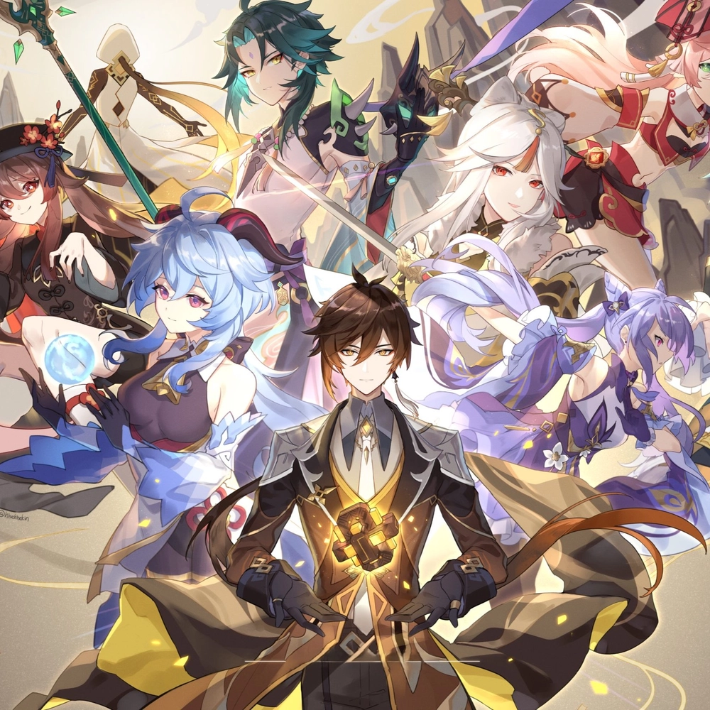 ảnh anime genshin đẹp sắc nét 