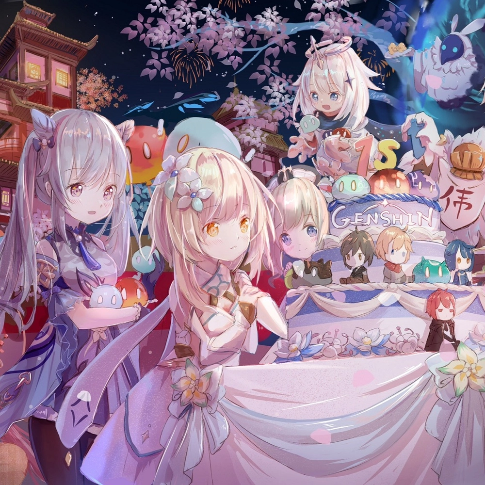 ảnh anime nữ genshin impact xinh 