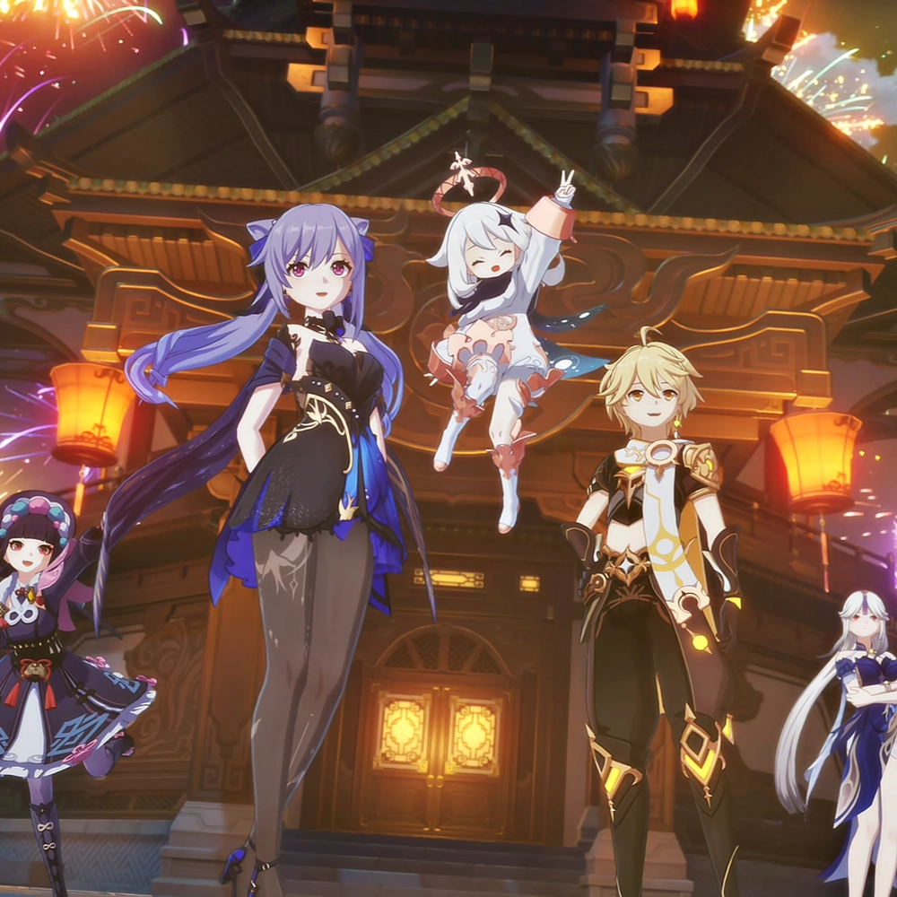 ảnh anime nữ genshin impact xinh đẹp 