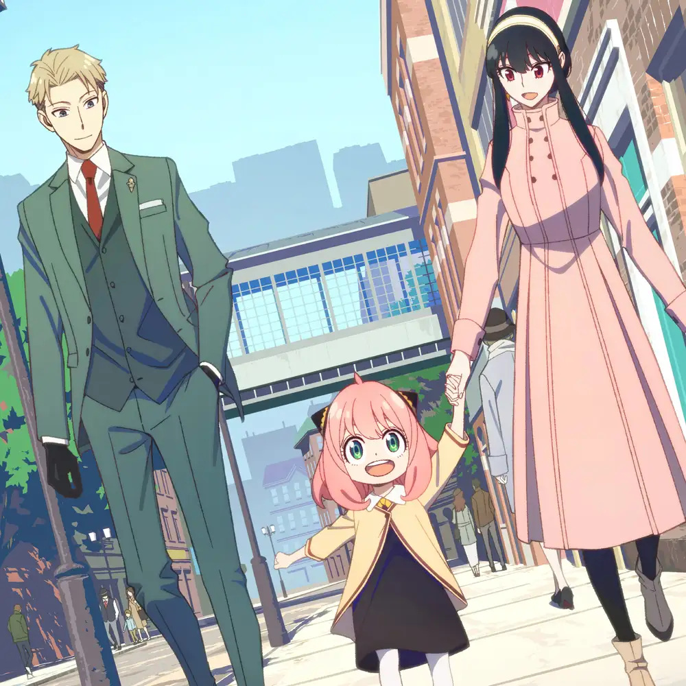 ảnh gia đình 3 người anime dễ thương 