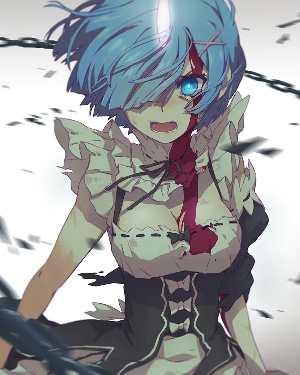 ảnh anime hầu gái đánh nhau