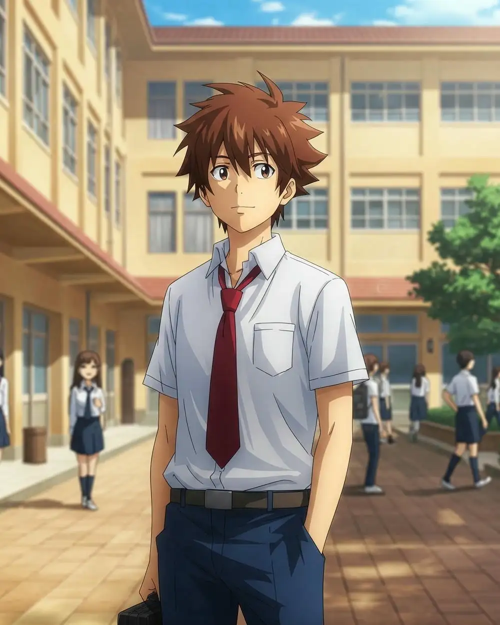 hình ảnh anime học sinh vui nhộn 