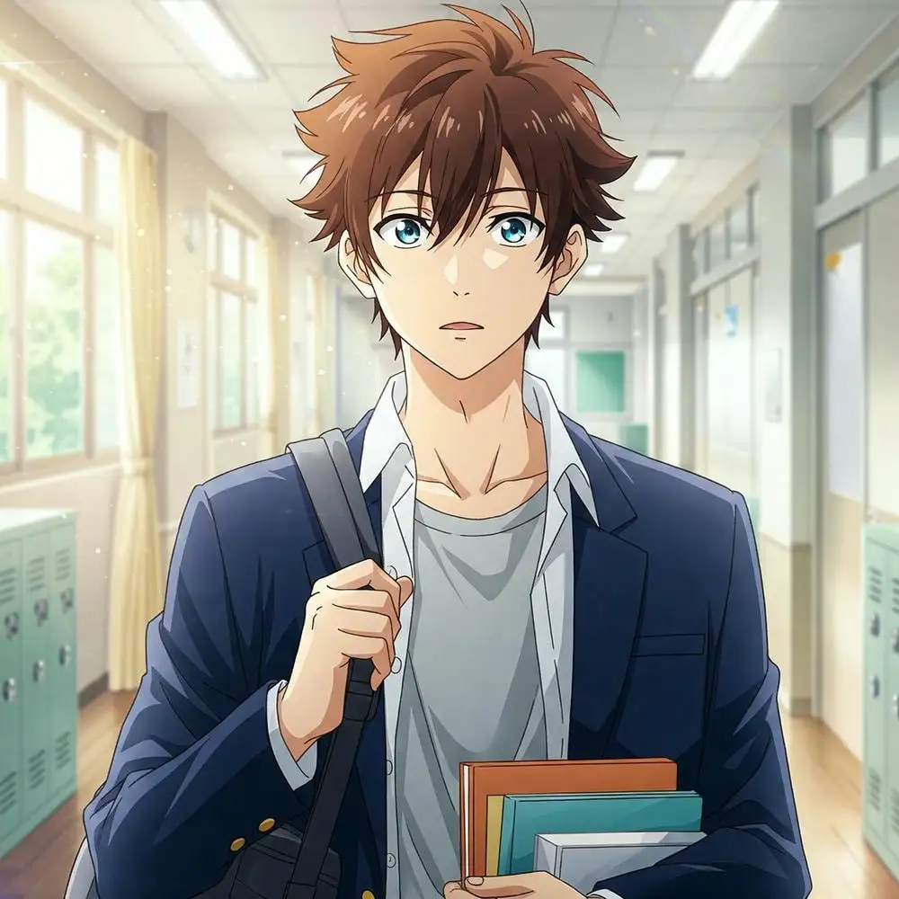 hình ảnh học sinh cấp 2 anime sinh động 