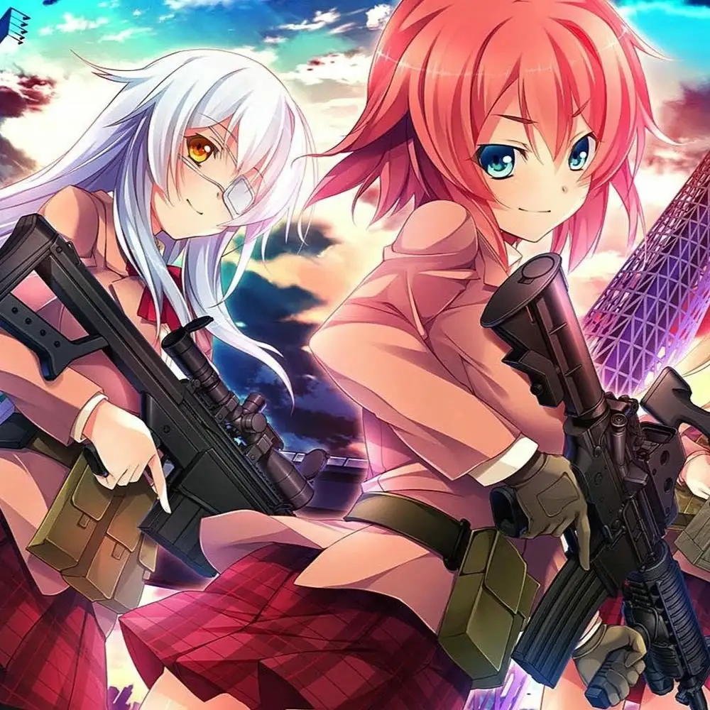 hình ảnh anime nữ học sinh thanh thoát 