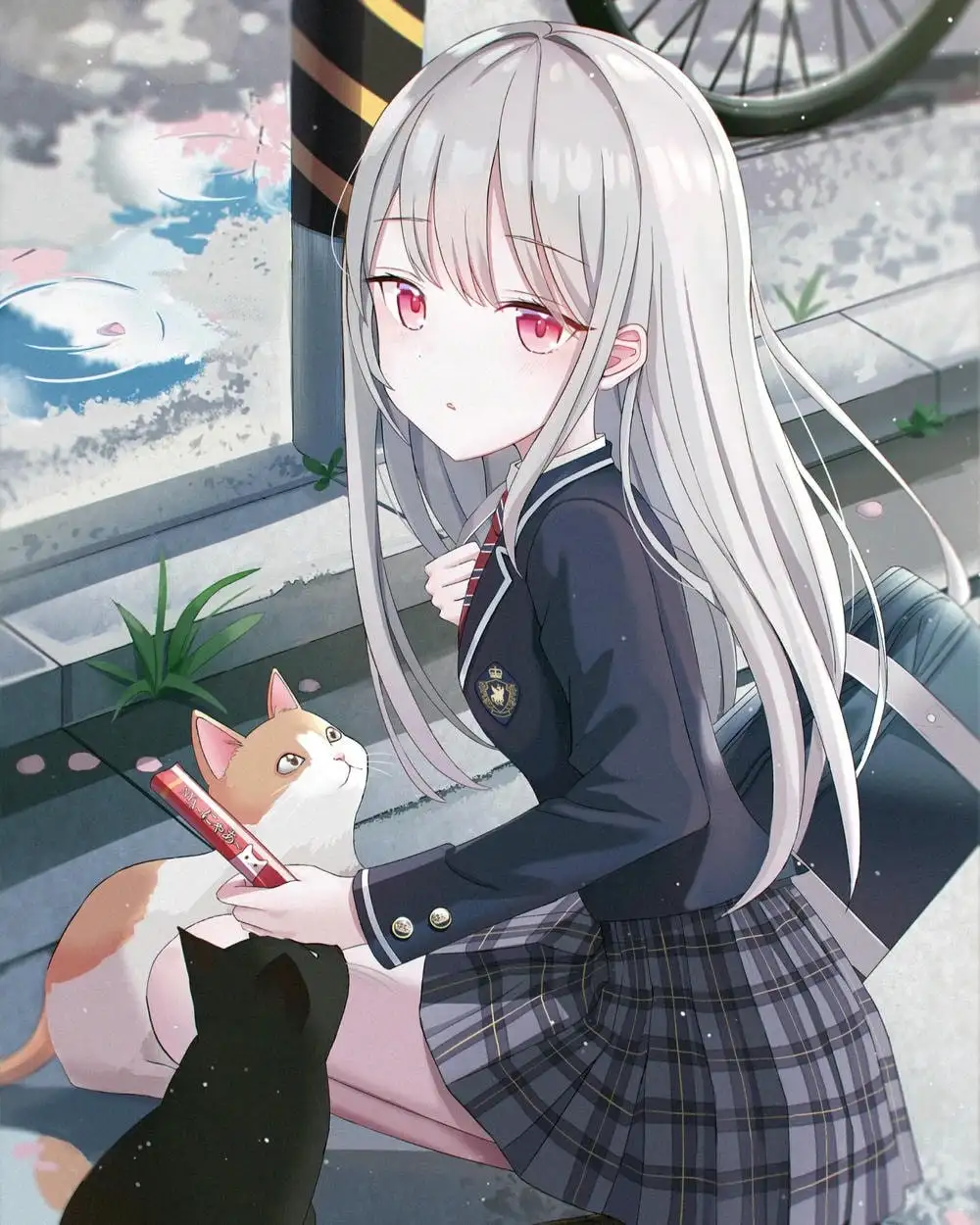 hình ảnh anime nữ học sinh duyên dáng 