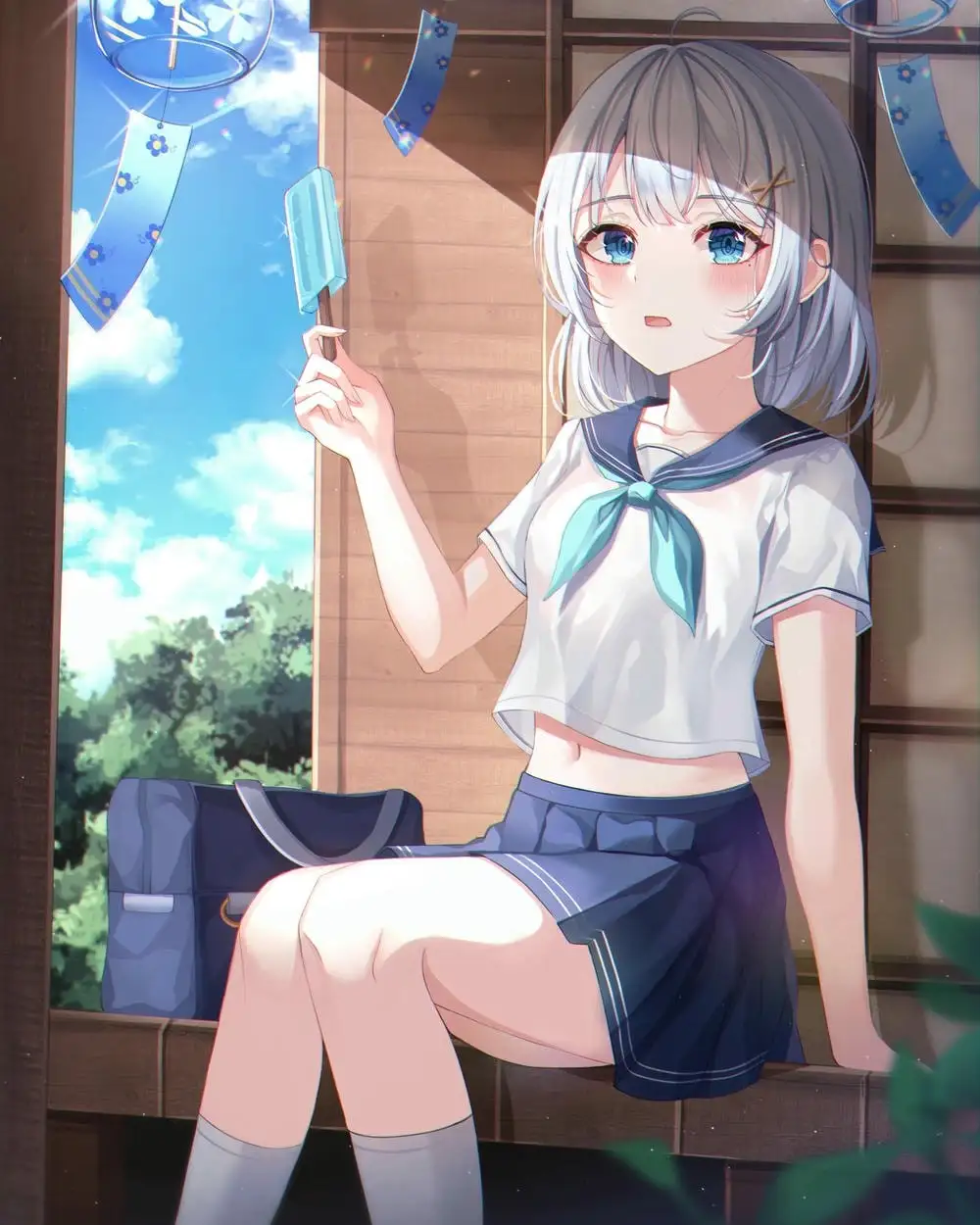 hình ảnh học sinh cấp 2 anime năng động 