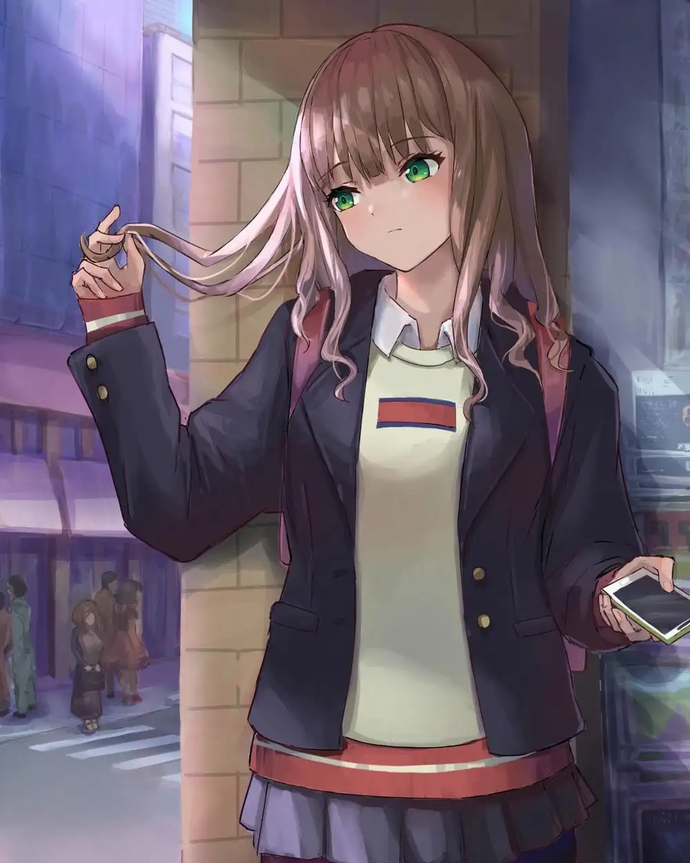 ảnh anime học sinh buồn 