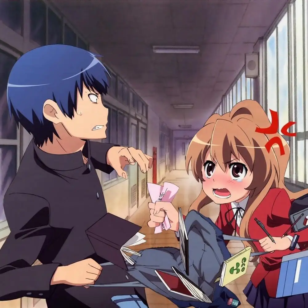 hình ảnh anime nữ học sinh cute cùng bạn bè