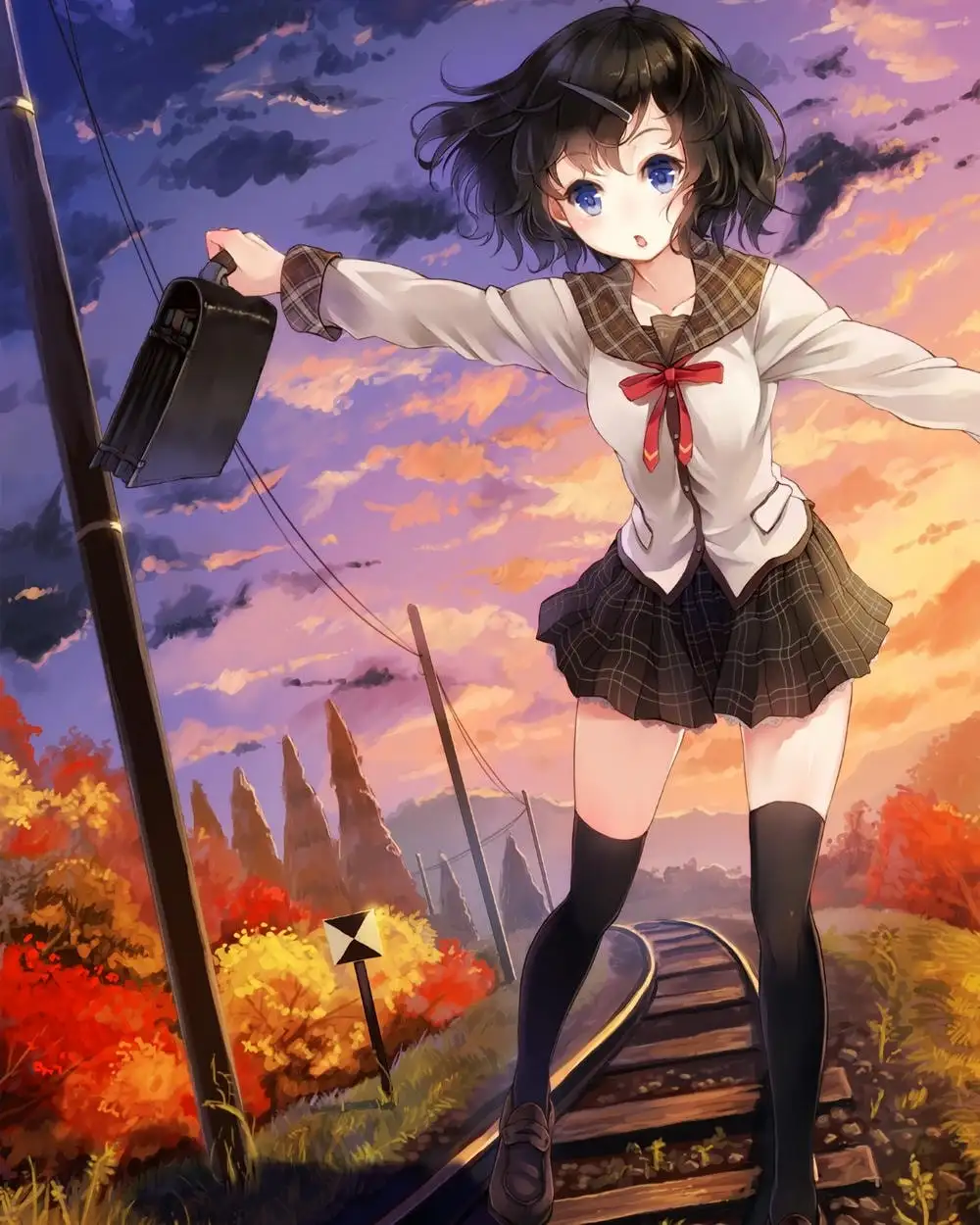 ảnh anime học sinh sinh động 