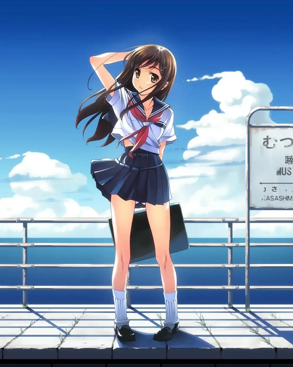 bức ảnh anime học sinh siêu dễ thương