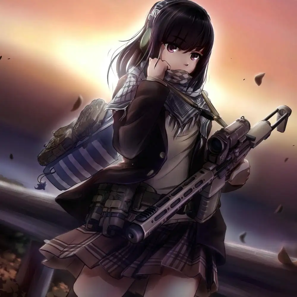 ảnh anime học sinh với trang phục đơn giản 