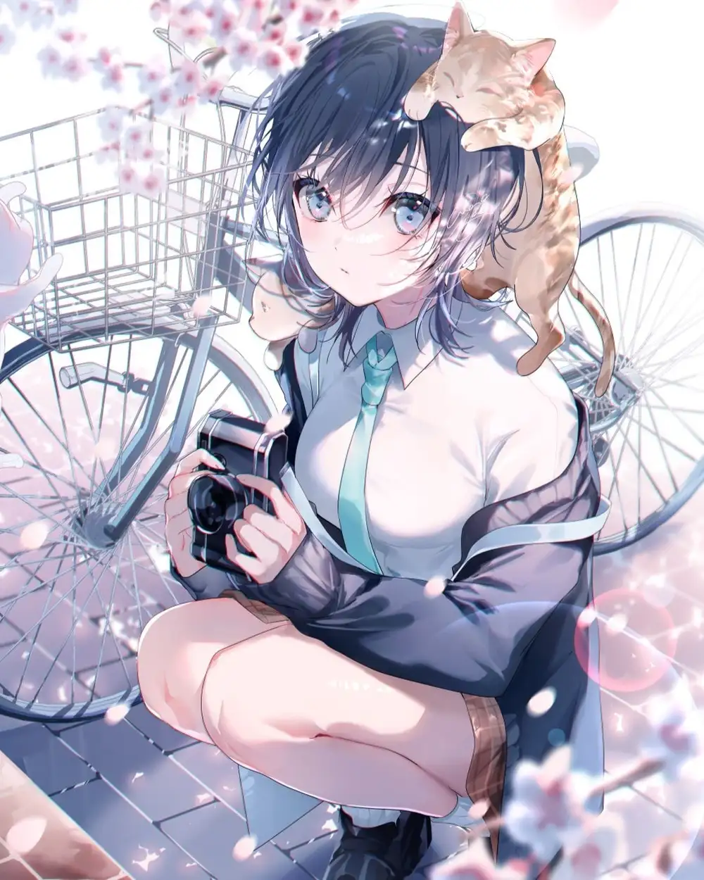 ảnh anime học sinh đáng yêu