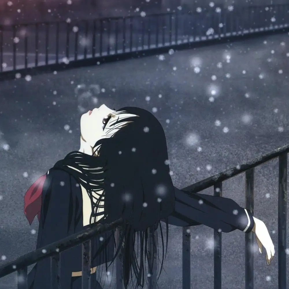 hình ảnh anime nữ học sinh buồn