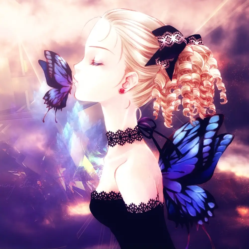 ảnh anime hôn nhau lãng mạn 