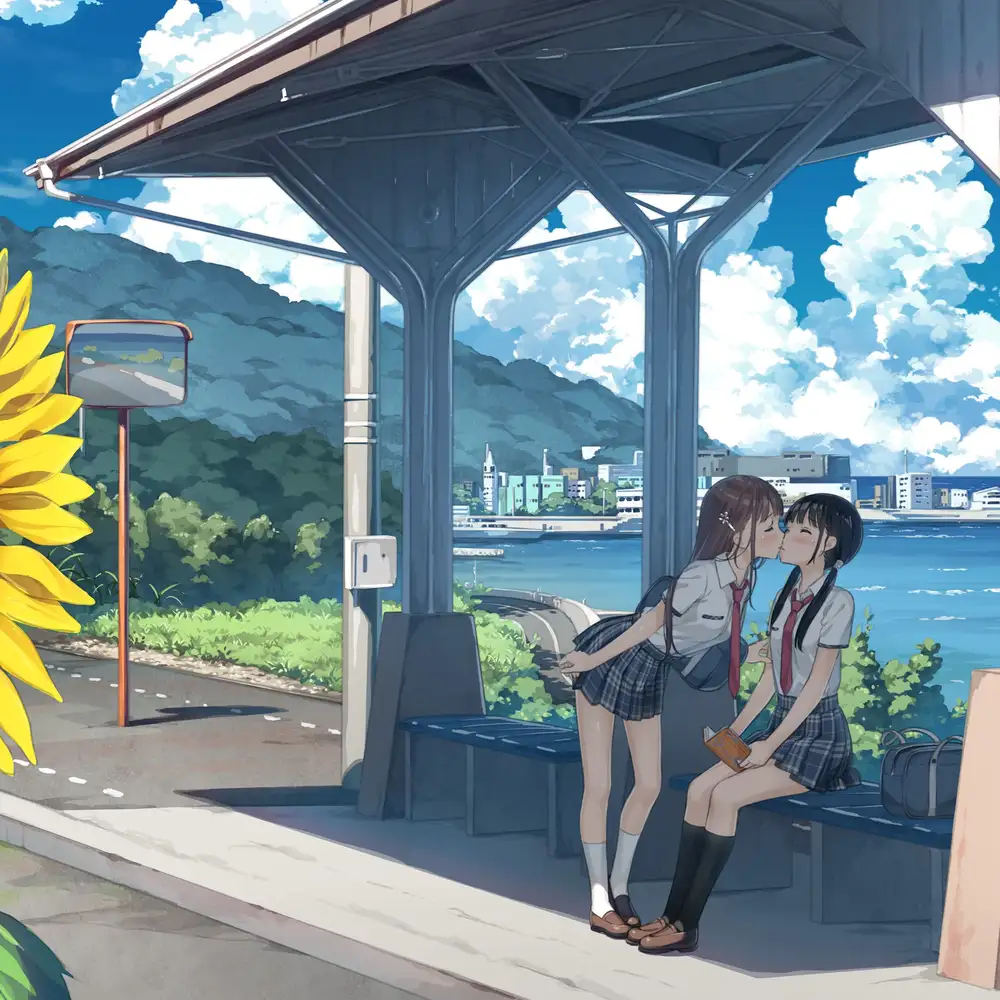 ảnh hôn môi anime ấn tượng 