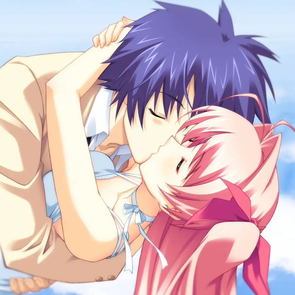 hình ảnh anime hôn nhau cảm động 