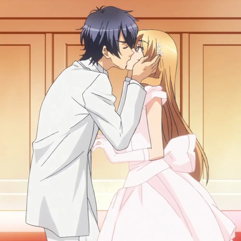 hình ảnh hôn nhau anime cảm xúc 