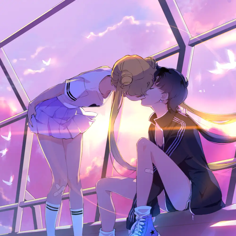 hình ảnh anime hôn nhau ngọt ngào 