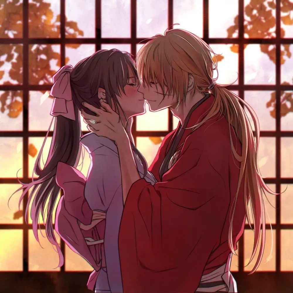 ảnh hôn nhau anime sâu đậm