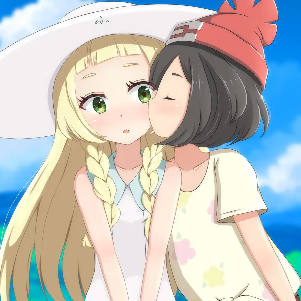 ảnh anime nam nữ hôn nhau dễ thương 