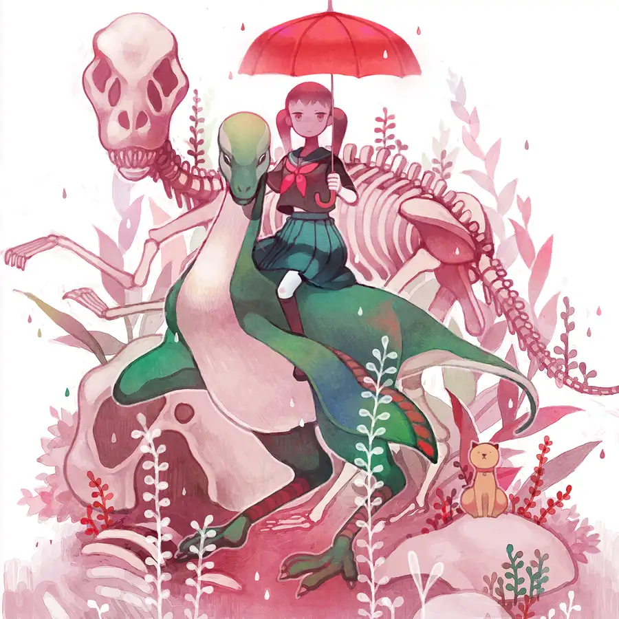 khủng long anime dễ thương hoạt hình 