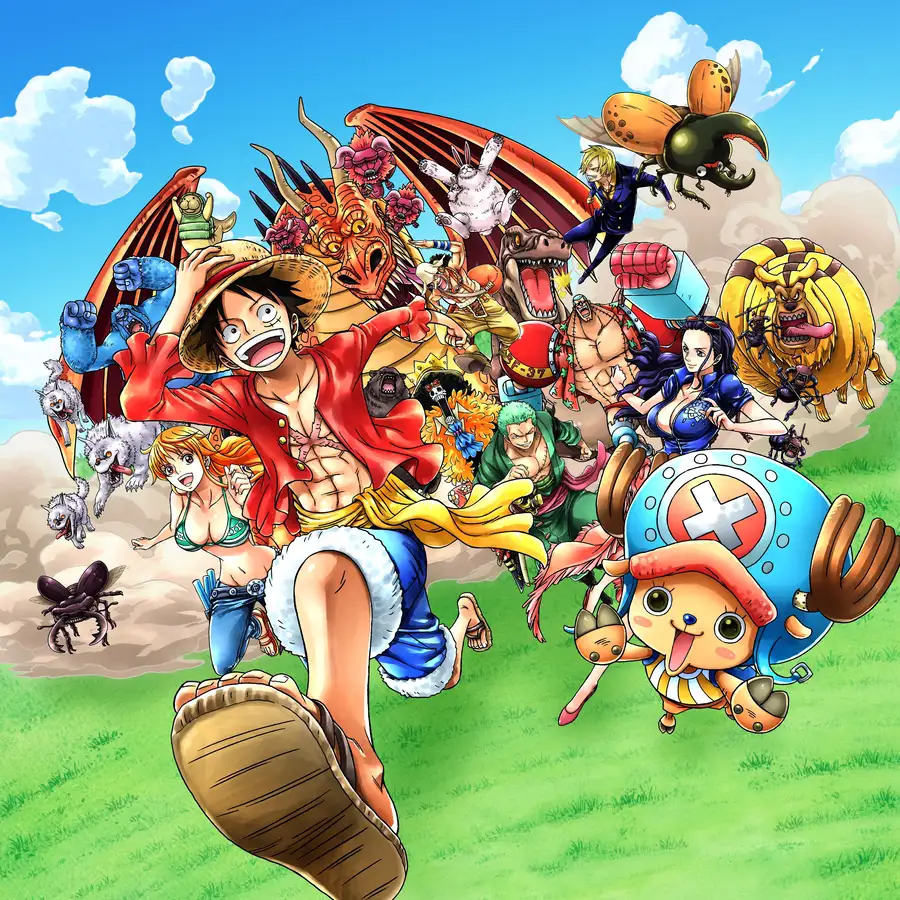 ảnh anime khủng long với màu sắc sinh động 