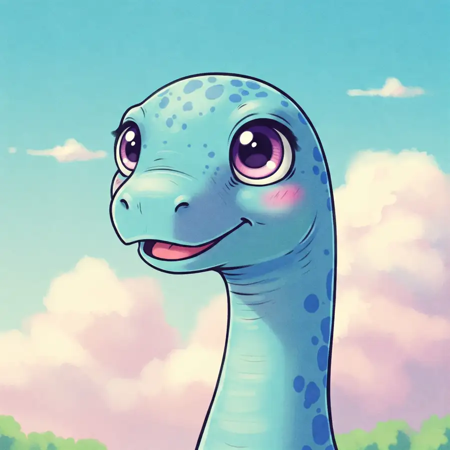 ảnh anime khủng long cute dễ thương 