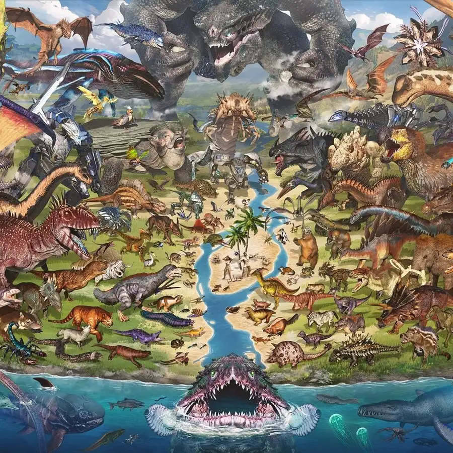 hình anime khủng long thú vị