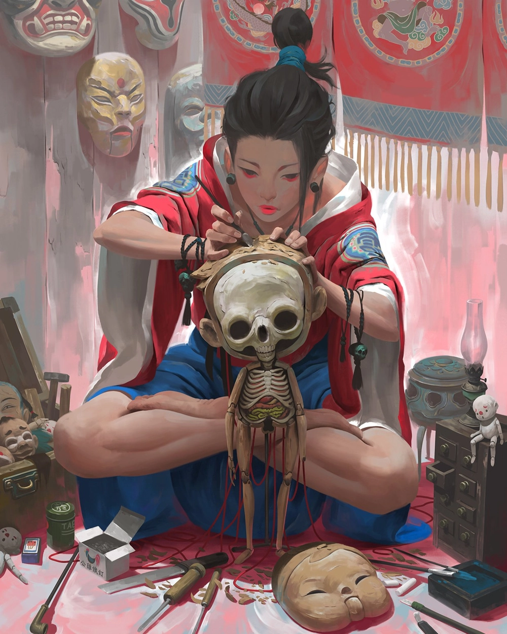 hình ảnh kinh dị anime 3d 