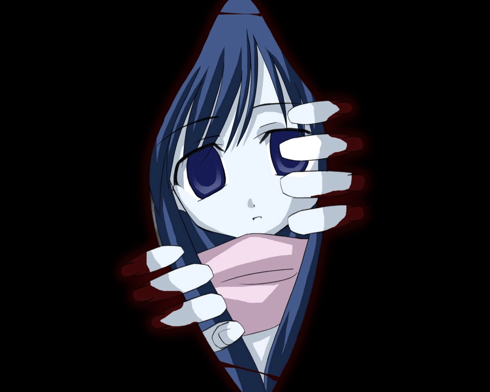 hình anime kinh dị nữ ghê rợn 