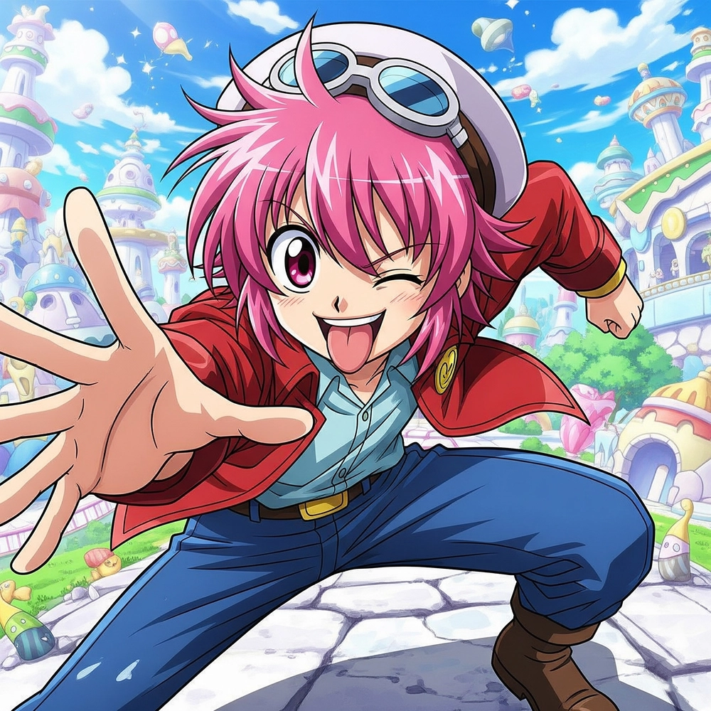 ảnh lè lưỡi anime cute đáng yêu 