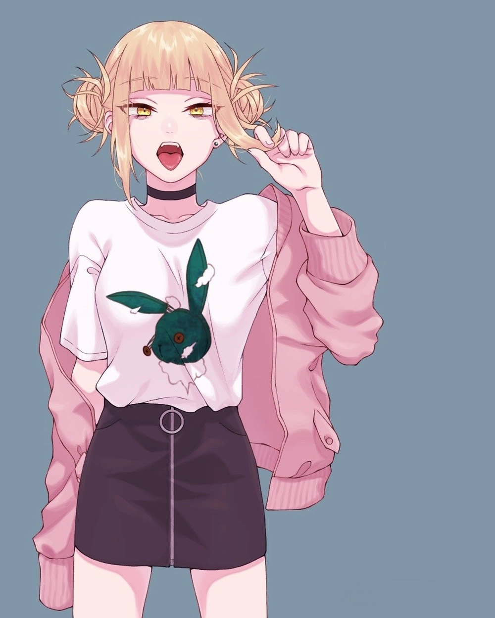 ảnh gái anime lè lưỡi cá tính 