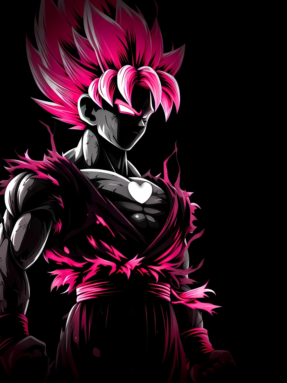 hình ảnh anime màu hồng đen