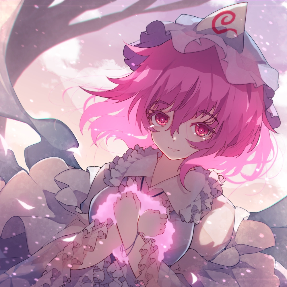 hình ảnh anime nữ màu hồng lung linh 