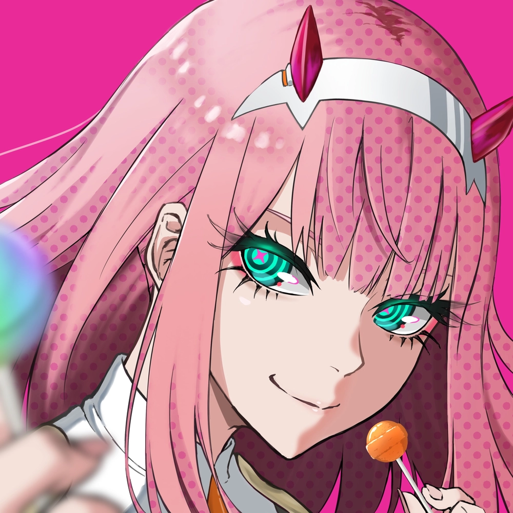 ảnh anime màu hồng ngọt ngào 