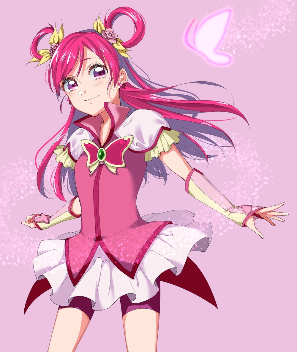 ảnh anime nữ màu hồng cute chibi 