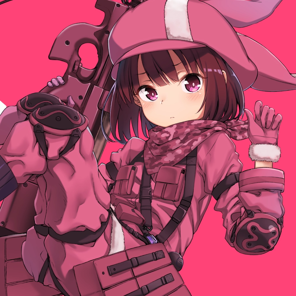 ảnh anime nữ màu hồng cute dễ nhìn 