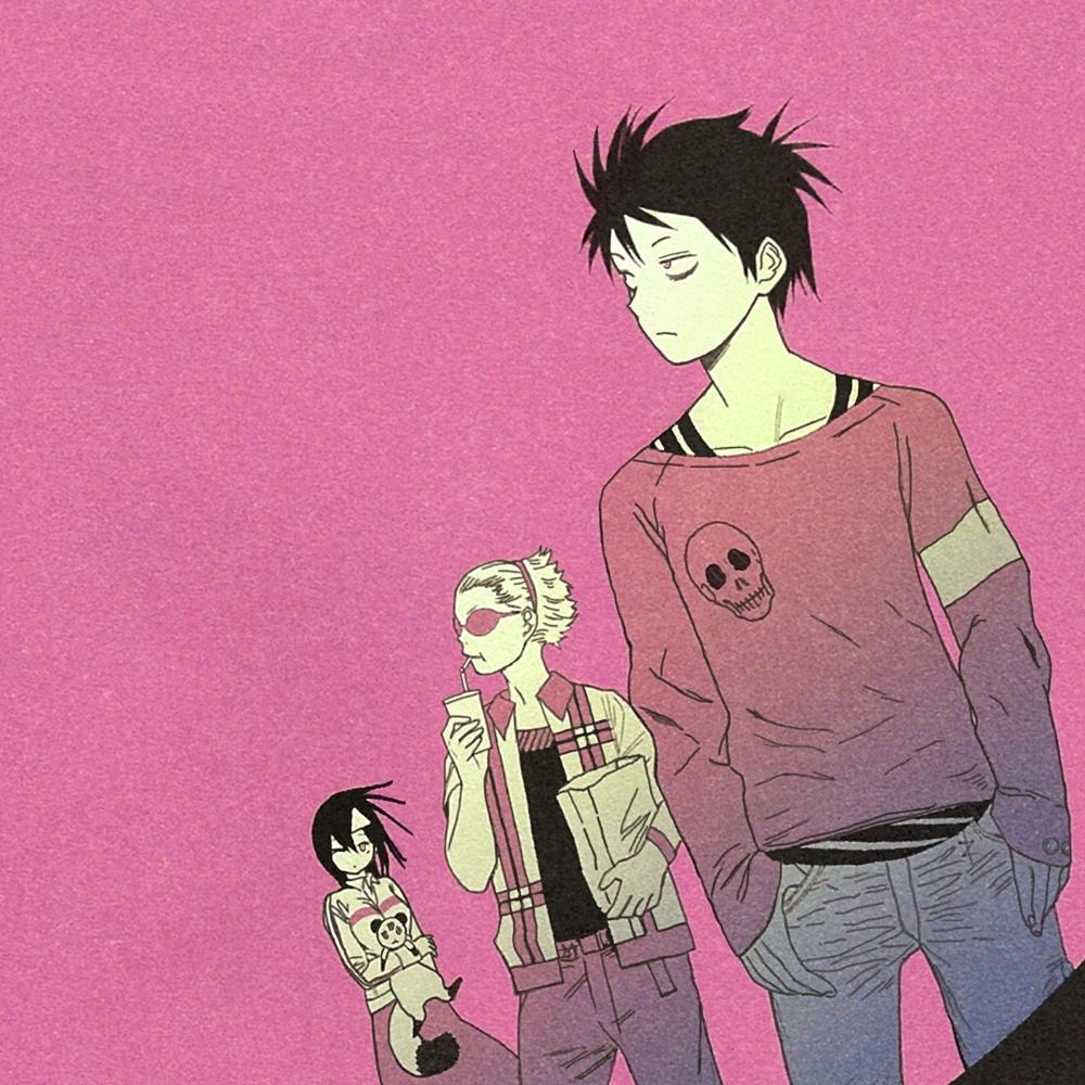 anime màu hồng hiện đại 