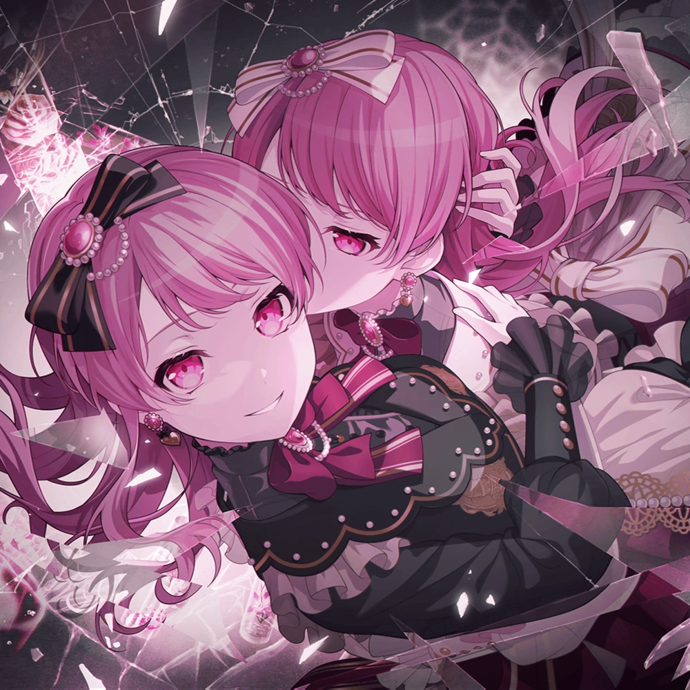 hình ảnh anime nữ màu hồng chuẩn phong cách kawaii