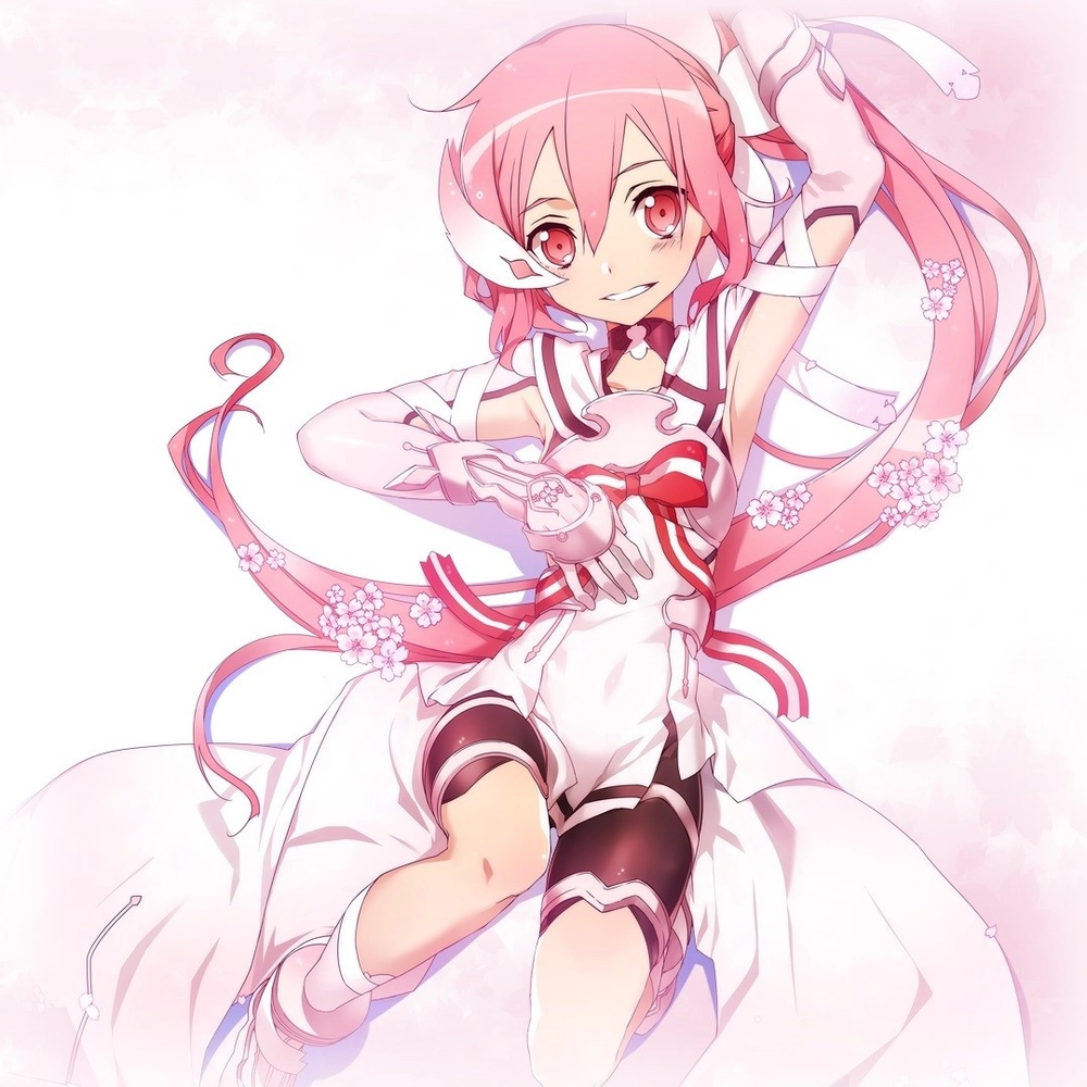 ảnh anime cute màu hồng ngọt ngào 