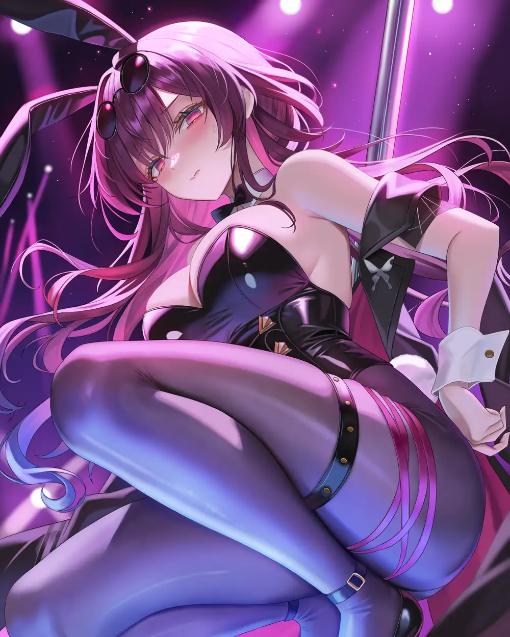 ảnh anime màu tím ngầu đầy ấn tượng 