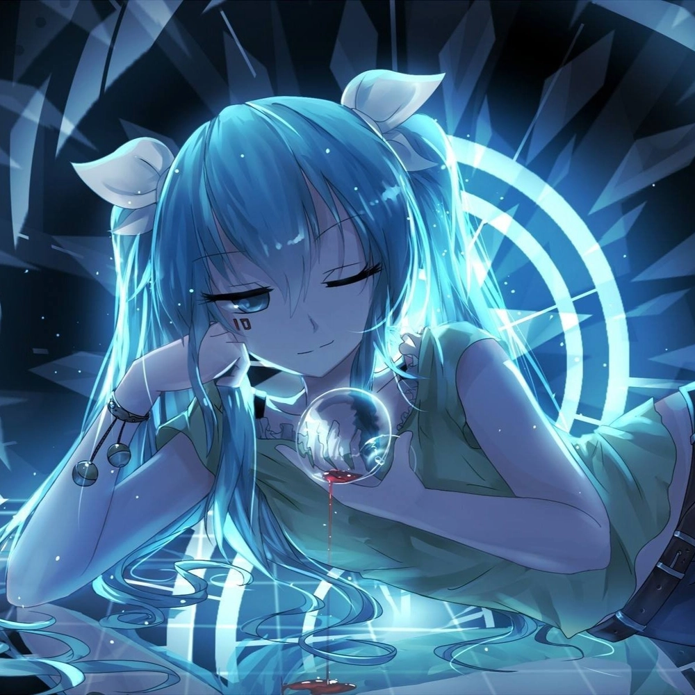 ảnh anime nam màu xanh dương ngầu cực chất 