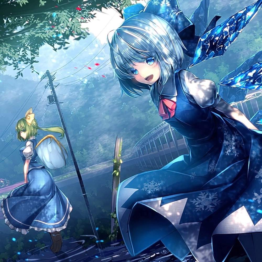 anime màu xanh dương ngầu ấn tượng 